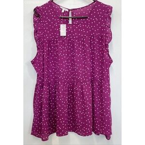 Maurices Purple/Pink Tunic Top - Size 2X